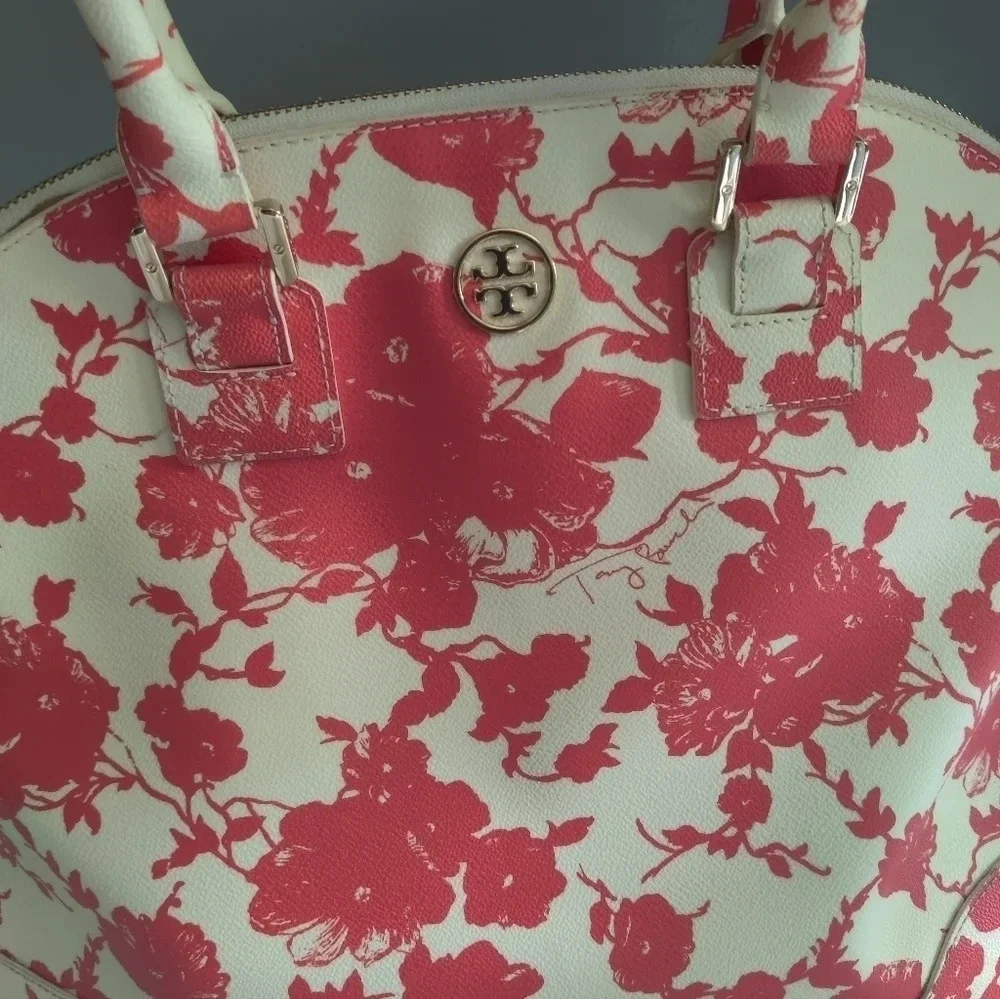 Tory Burch Floral Printed Robinson Dome Satchel